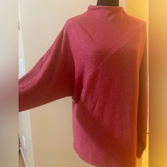Lemon Tart Plus gorgeous soft red lightweight sweater with turtleneck size 2X - Picture 7 of 13